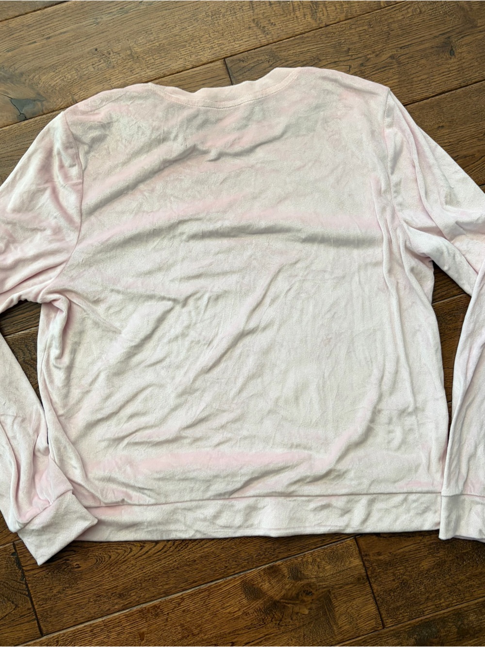 Y2K Juicy Couture Light Pink Velour Logo Pajama Lounge Set Size Large - Picture 4 of 7
